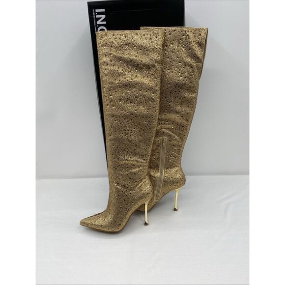 INC Womens Saveria 5 Rhinestone Tall Over-The-Knee Boots Shoes Size 7. 5 $200 - Picture 6 of 11